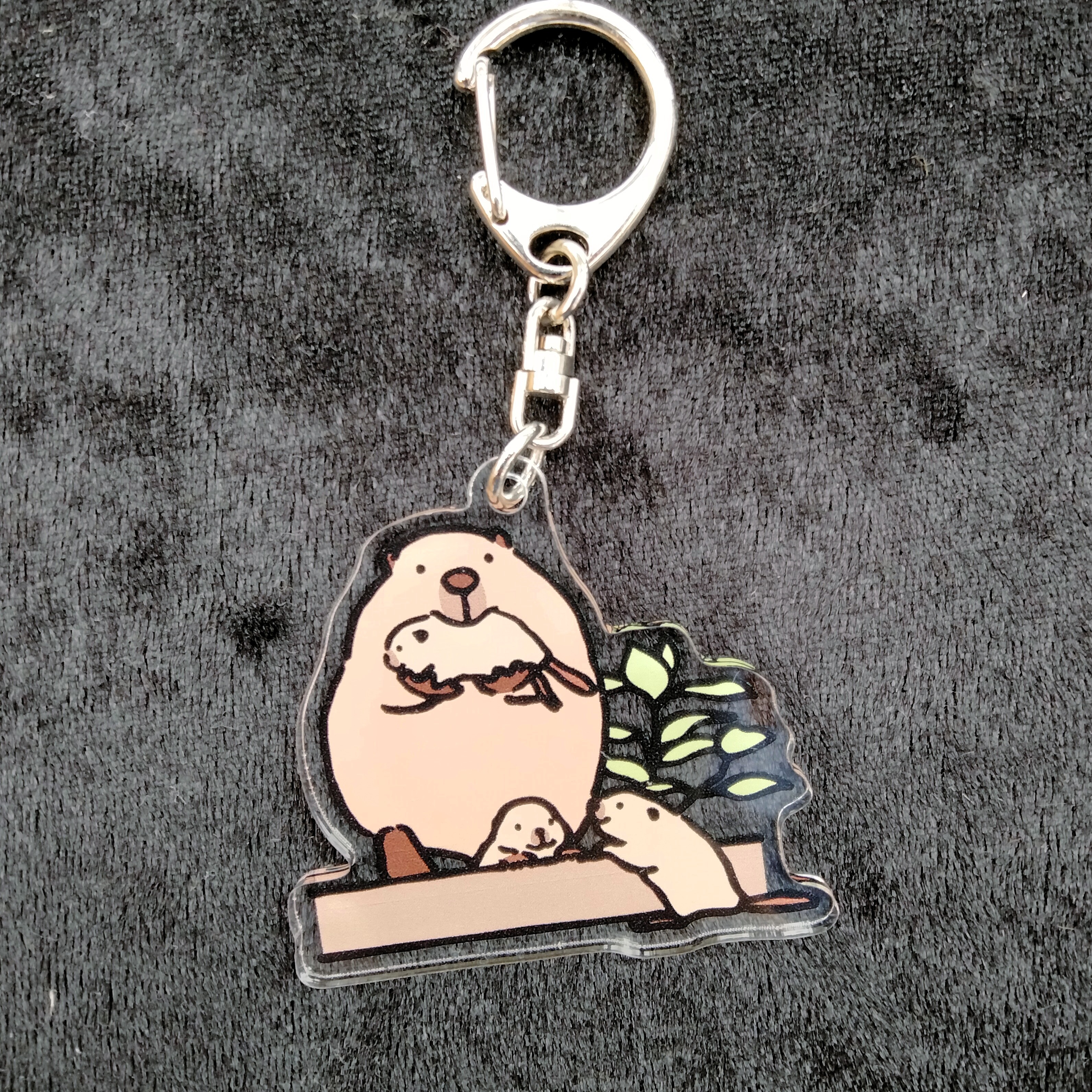 親子キーホルダー アメリカビーバー | 神戸どうぶつ王国NS